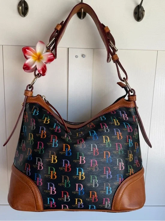 Dooney & Bourke Hobo Multi Colored Rainbow Shoulder Bag - Picture 8 of 12
